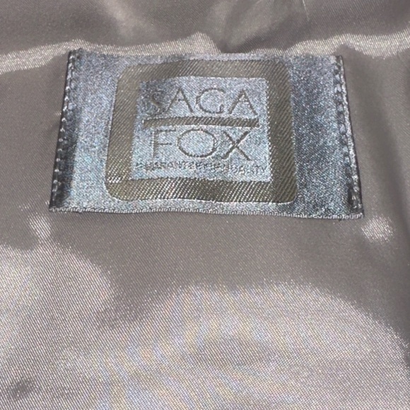 VTG Saga Fox Norway Fur Made In Korea Real Genuine Blue Fox Fur Style 1149 READ - Picture 9 of 14